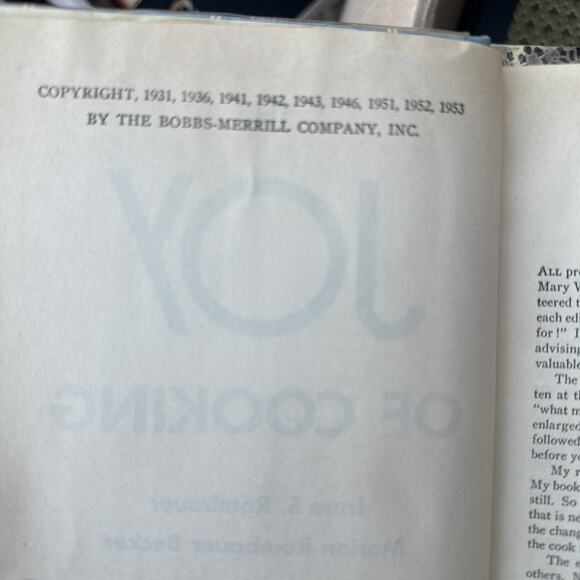 The New Joy Of Cooking Irma Rombauer Marion Becker VTG Cookbook 1953 4000 Recipe - Picture 4 of 9